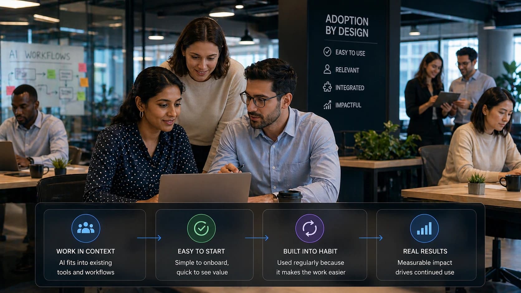 Team adopting AI workflows consistently